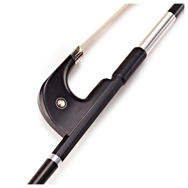 Carbon Fibre Double Bass Bow with German Frog by Gear4music, 3/4 Size