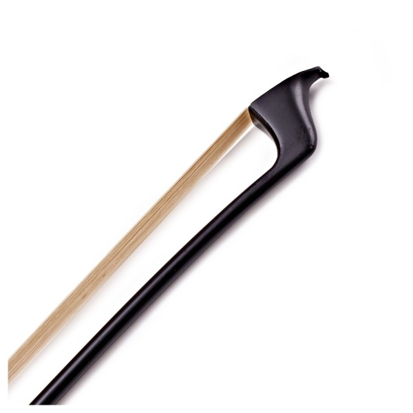 Carbon Fibre Double Bass Bow with German Frog by Gear4music, 3/4 Size
