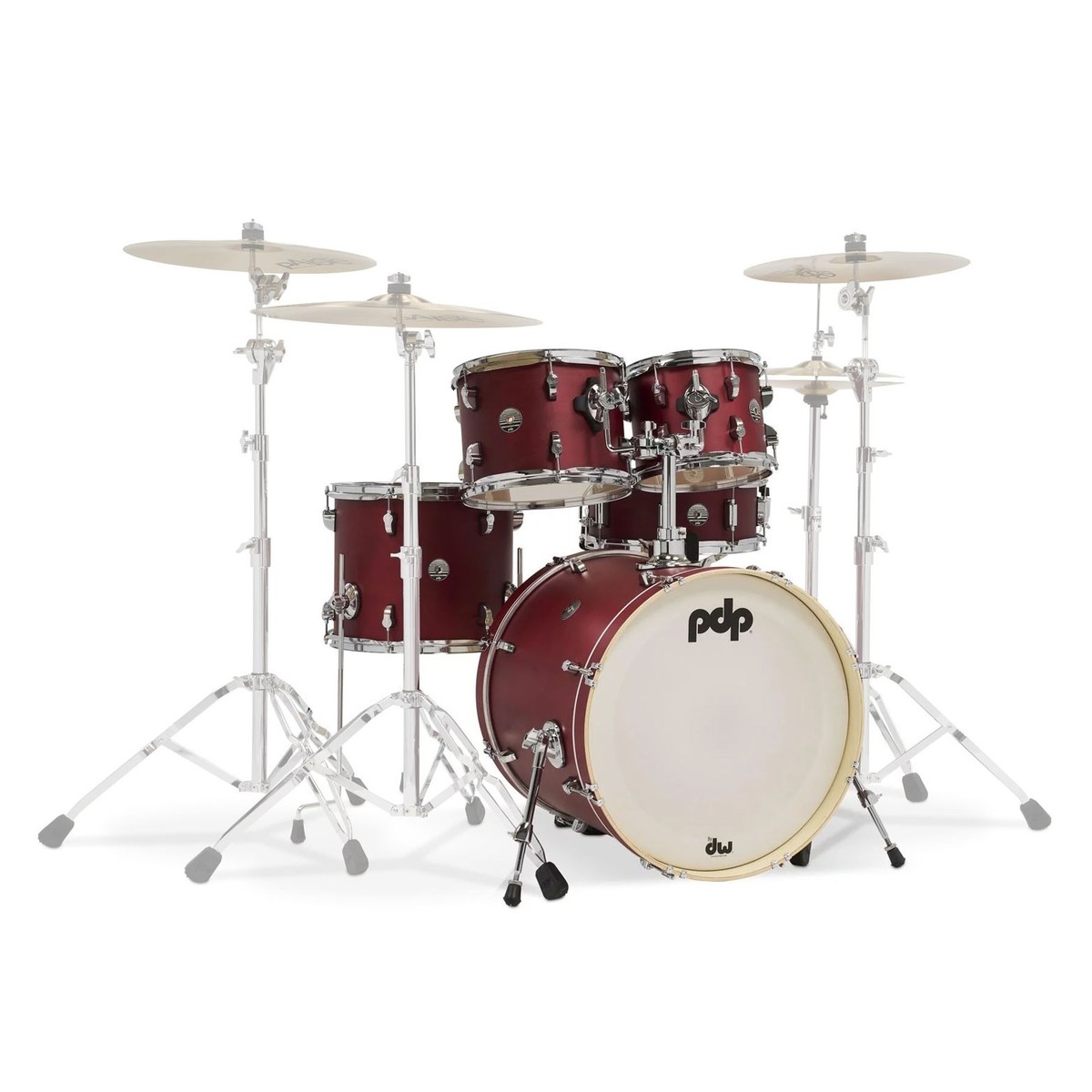 DISC PDP Spectrum Series 20'' 5pc Fusion Shell Pack, Red | Gear4music
