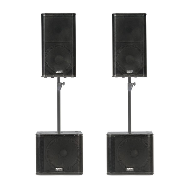 QSC KW152 and KW181 Active PA Bundle