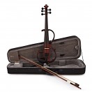 Violon &Eacute;lectrique &agrave; 5 Cordes par Gear4music, Trans Red