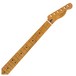 Roasted Maple Telecaster Neck 21 Narrow-Tall Frets, MP Fretboard - Front View
