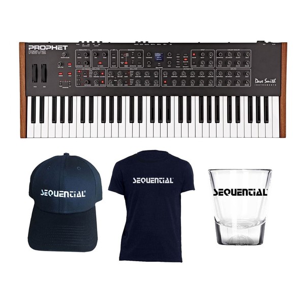 Dave Smith Instruments Prophet Rev2 8 Voice with Free Merch - Full Bundle