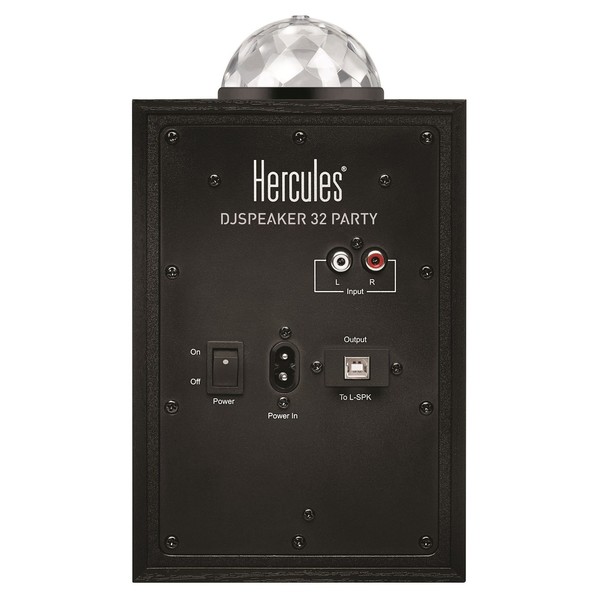 Hercules DJ Monitor Party Speakers - Rear 