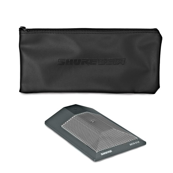 Shure BETA 91A Half-Cardioïde Condensator Kick-Drum Microfoon (inclusief geïntegreerde voorversterker en mannelijke XLR uitgang