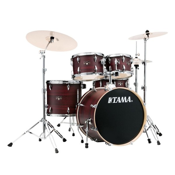 Tama Imperialstar 20'' 5pc Drum Kit, Burgundy Walnut Wrap