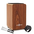 Cajon par Gear4music, Sapelli, avec Housse et Accessoires