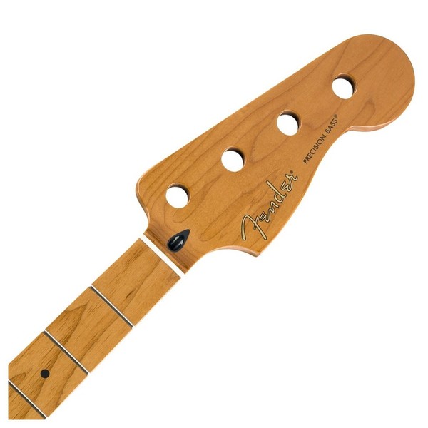 Roasted Maple P Bass Neck, 20 Medium-Jumbo Frets, MP Fretboard - Headstock