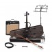 Electric Violin by Gear4music, Navy Blue w/ Amp Pack