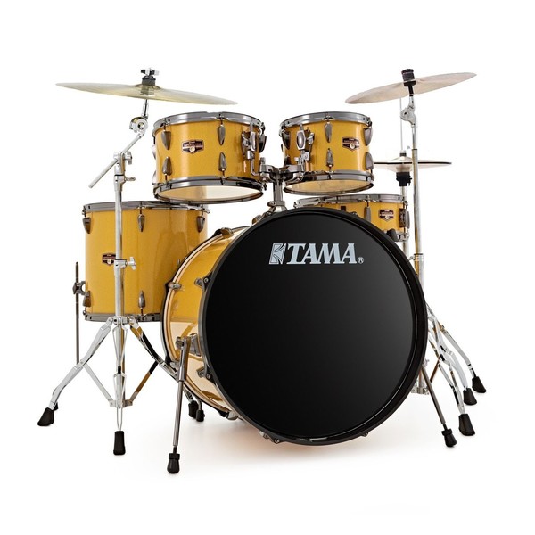 Tama Imperialstar 5pc Complete Set w/Cymbals, Golden Yellow Sparkle