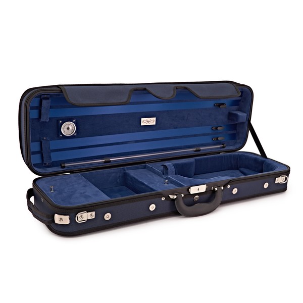 Negri Classic Violin Case in Blue and Blue