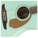 Fender Malibu Player Electro Acoustic, Aqua Splash - soundhole