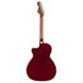 Fender Newporter Player Electro Acoustic, Candy Apple Red - back