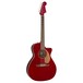 Fender Newporter Player Electro Acoustic, Candy Apple Red - left