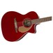 Fender Newporter Player Electro Acoustic, Candy Apple Red - body