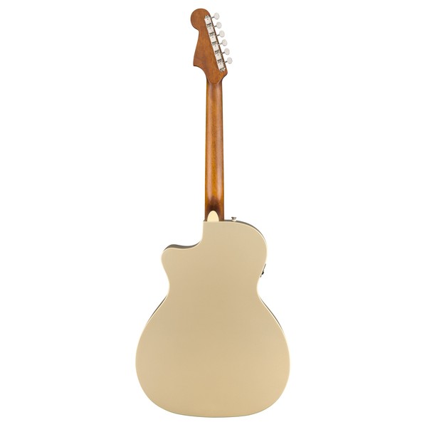 Fender Newporter Player Electro Acoustic, Champagne - back