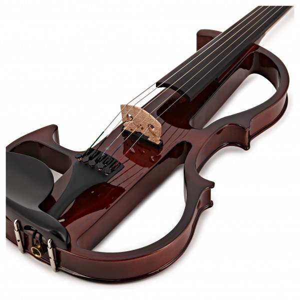 5 String Electric Violin by Gear4music, Trans Red
