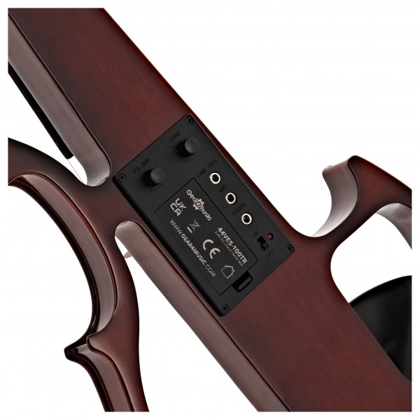 5 String Electric Violin by Gear4music, Trans Red