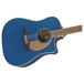 Fender Redondo Player Electro Acoustic, Belmont Blue - body