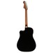 Fender Redondo Player Electro Acoustic, Jetty Black - back