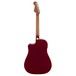 Fender Redondo Player Electro Acoustic, Candy Apple Red - back