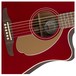 Fender Redondo Player Electro Acoustic, Candy Apple Red - soundhole