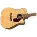 Fender CD-140SCE Dreadnought Electro Acoustic WN, Natural - body