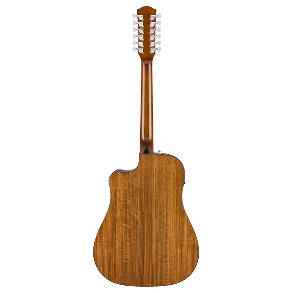 Fender CD-140SCE-12 Dreadnought 12-String Electro Acoustic, Natural - back