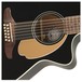 Fender Villager 12-String V3, Jetty Black - soundhole