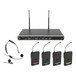 Chord NU4 Quad UHF Wireless System, Neck/Lapel, Full System