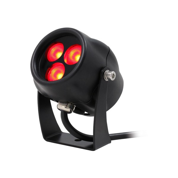 LEDJ Aspect Exterior Red Feature Light, 9W, Lit