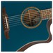 Fender Redondo Classic Electro Acoustic w/ Bag, Cosmic Turquoise - soundhole