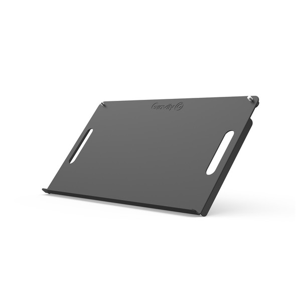 Gravity K2 LTS 2 T Utility Shelf for Second Tier Keyboard Stand Addon, Upright Angled Left