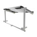Gravity K2 LTS 2 T Utility Shelf for Second Tier Keyboard Stand Addon, Pictured on Stand Rear