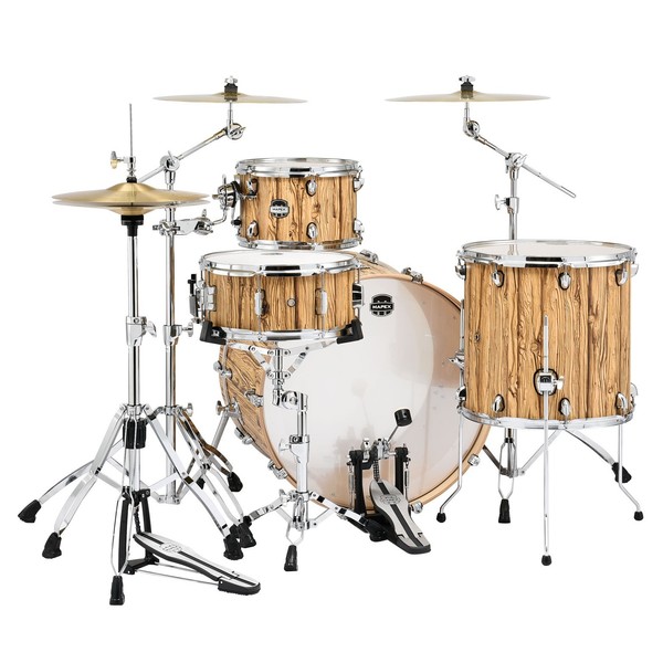 Mapex Mars 24'' 4pc Big Beat Drum Kit, Driftwood - behind