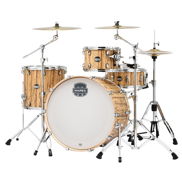 Mapex Mars 24'' 4pc Big Beat Drum Kit, Driftwood - front