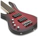 RedSub IN Left Handed Bass Guitar, Trans Red Burst close