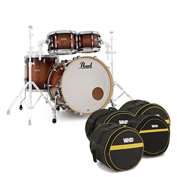 Pearl Session Studio Select 22'' Shell Pack w/Bags, Gloss Barnwood - main image