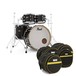 Pearl Session Studio Select 4pc 22'' Shell Pack w/Bags, Piano Black - main image