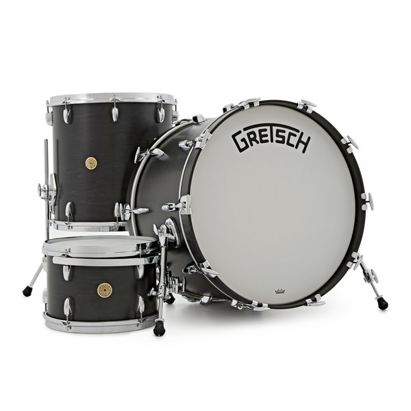 Gretsch USA Broadkaster 22'' 3pc Shell Pack, Satin Ebony