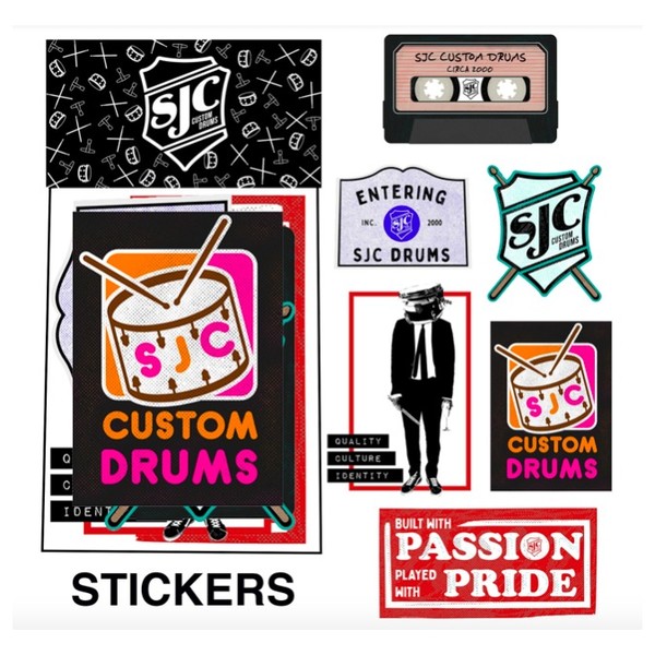 SJC Drums Sticker Pack 2019 - main image