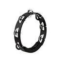 Meinl Tour Tambourine, Steel Jingles, Black