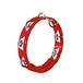 Meinl Tour Tambourine, Steel Jingles, Red