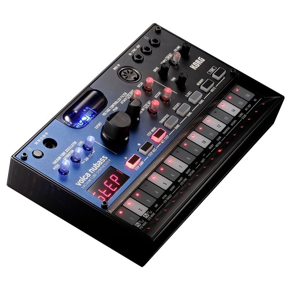Korg Volca Nubass Vacuum Tube Synthesizer - Side Angled