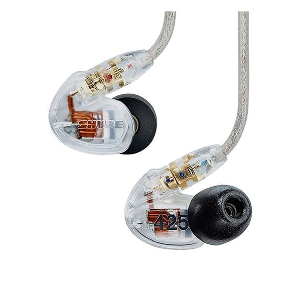Shure SE425 Sound Isolating Earphones, Clear