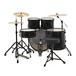 WHD Genesis Complete Drum Kit + Practice Pack, Jet Black