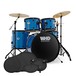 WHD Genesis Complete Drum Kit + Practice Pack, Sky Blue Sparkle