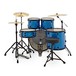 WHD Genesis Complete Drum Kit + Practice Pack, Sky Blue Sparkle