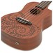 Luna Tattoo Electro Concert Ukulele, Mahogany