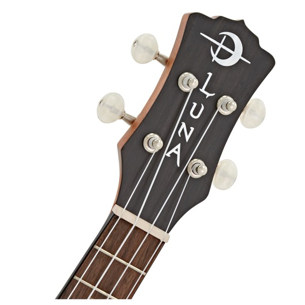 Luna Tattoo Electro Concert Ukulele, Mahogany